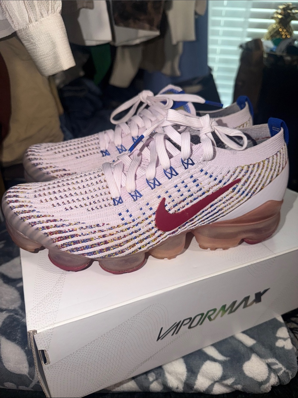 Nike Multicolor VaporMax with Red Swoosh
